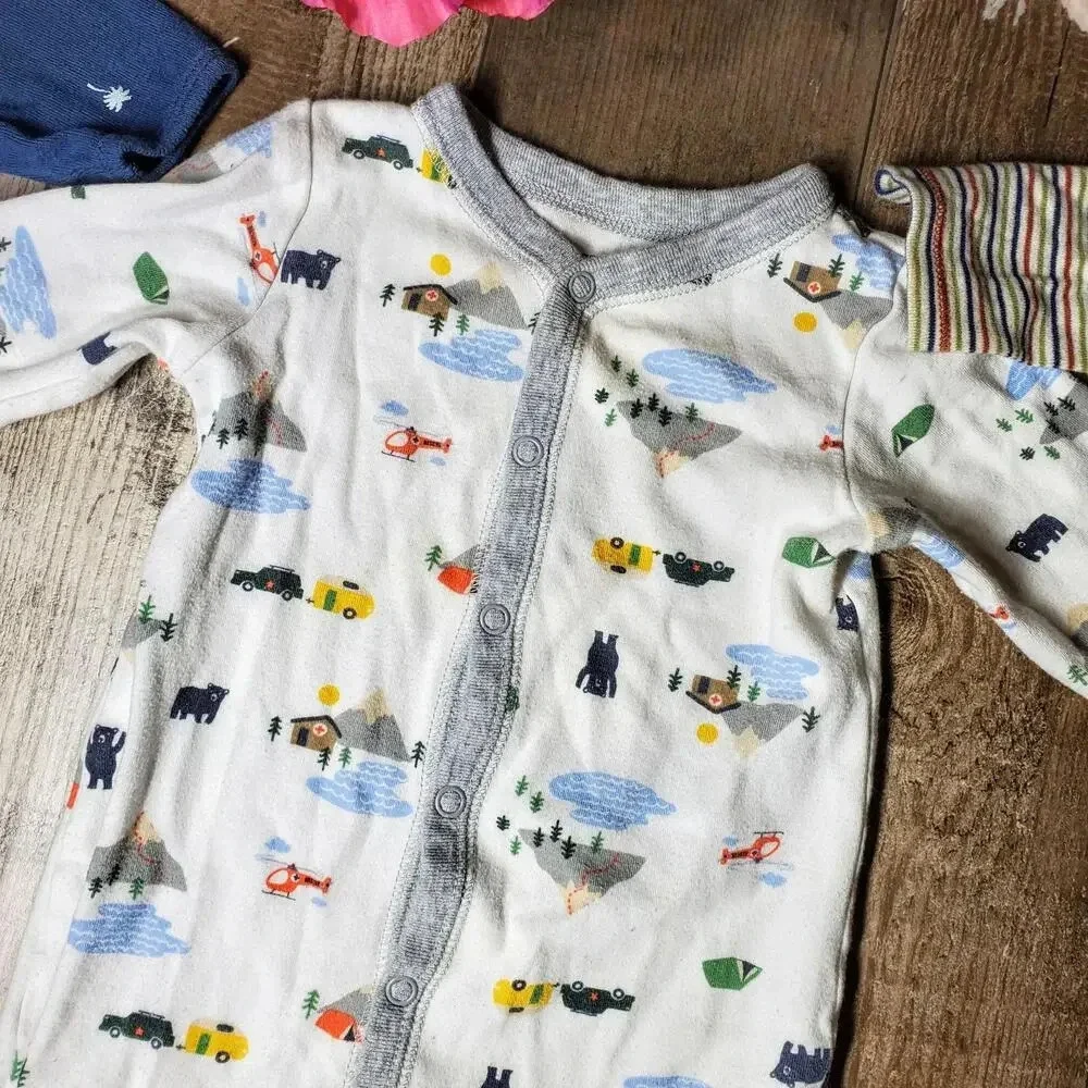 Carter's 9m Baby Boy Pajama Sleepwear Bundle 100% Cotton
